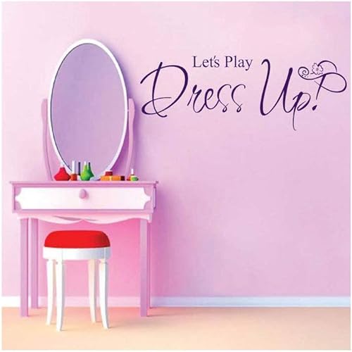 Pegatinas de pared de PVC Inglés Dress UP Guardarropa Niños Dormitorio Decoración del hogar verdeWallpaper22.3.5 in x 24.0 in