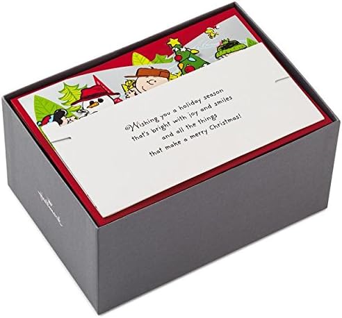 Hallmark Peanuts Gang Pop Up Christmas Cards, Box of 5