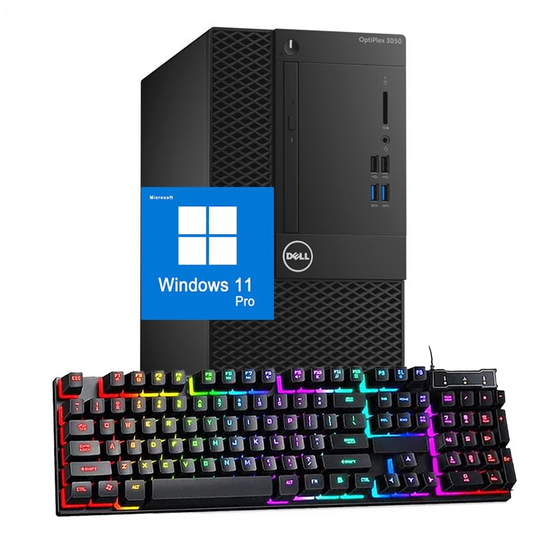 Dell Optiplex 3050 MT Desktop Computer, Intel 7th Gen Core i5-7500