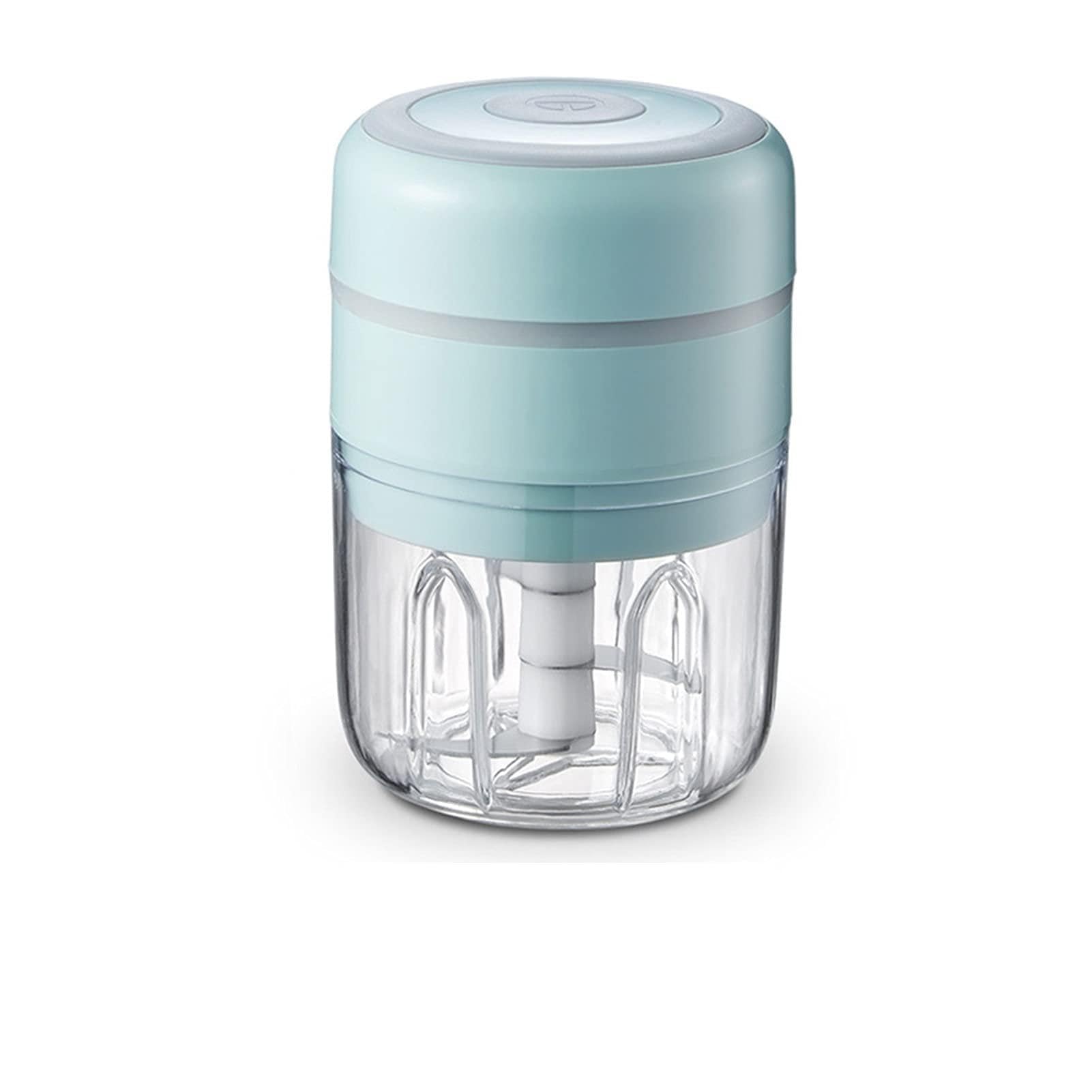Ręczna maszynka do mięsa Elektryczny chopper kuchenny, młynek do mięsa, rechratorski procesor żywnościowy Do mięsa mielonego (Color : 250ML BLUE)