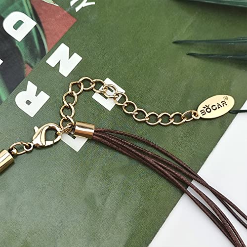 Bocar NK-10660 3 Strand Statement Acetate Necklace Women Fashion Resin Multi Layered Collar Necklaces thumb #3