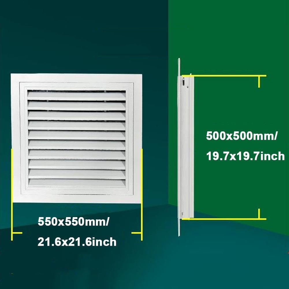Rejilla de Retorno Aluminio con Filtro de Malla Extraíble para Techo Pared