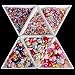 Triangle Sorting Trays,100 Pieces Plastic White Magical Sequin Rhinestones Tray Triangle Sorting Storage Plates Art Tray for Craft and DIY Needs (Triangle)