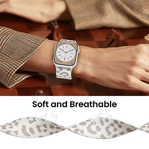 Image of Delidigi Stretchy Bands Compatible for Apple Watch Band Women 40mm 38mm 41mm 42mm 44mm 45mm 46mm 49mm, Nylon Braided Straps for iWatch Series 11 10 9 8 7 6 SE 5 4 3 Ultra 3 2 1