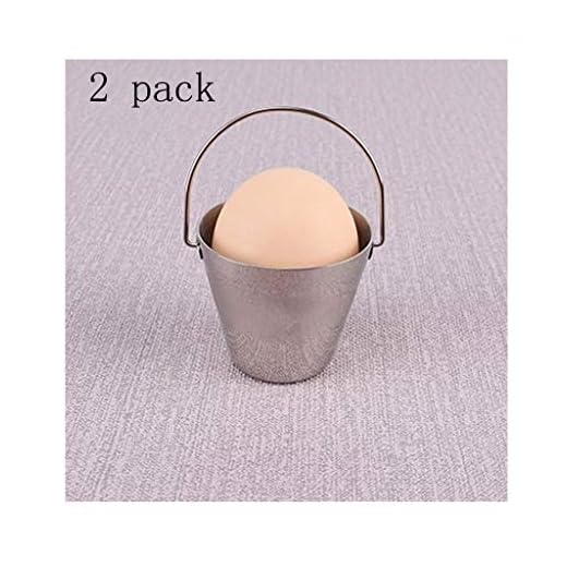 Äggkoppar Äggkoppar Stainless Steel Egg Cup Holder Set för mjuk kokt ägg Holder Porslin köksredskap, 2- Pack för Hemmakök (Color : A)
