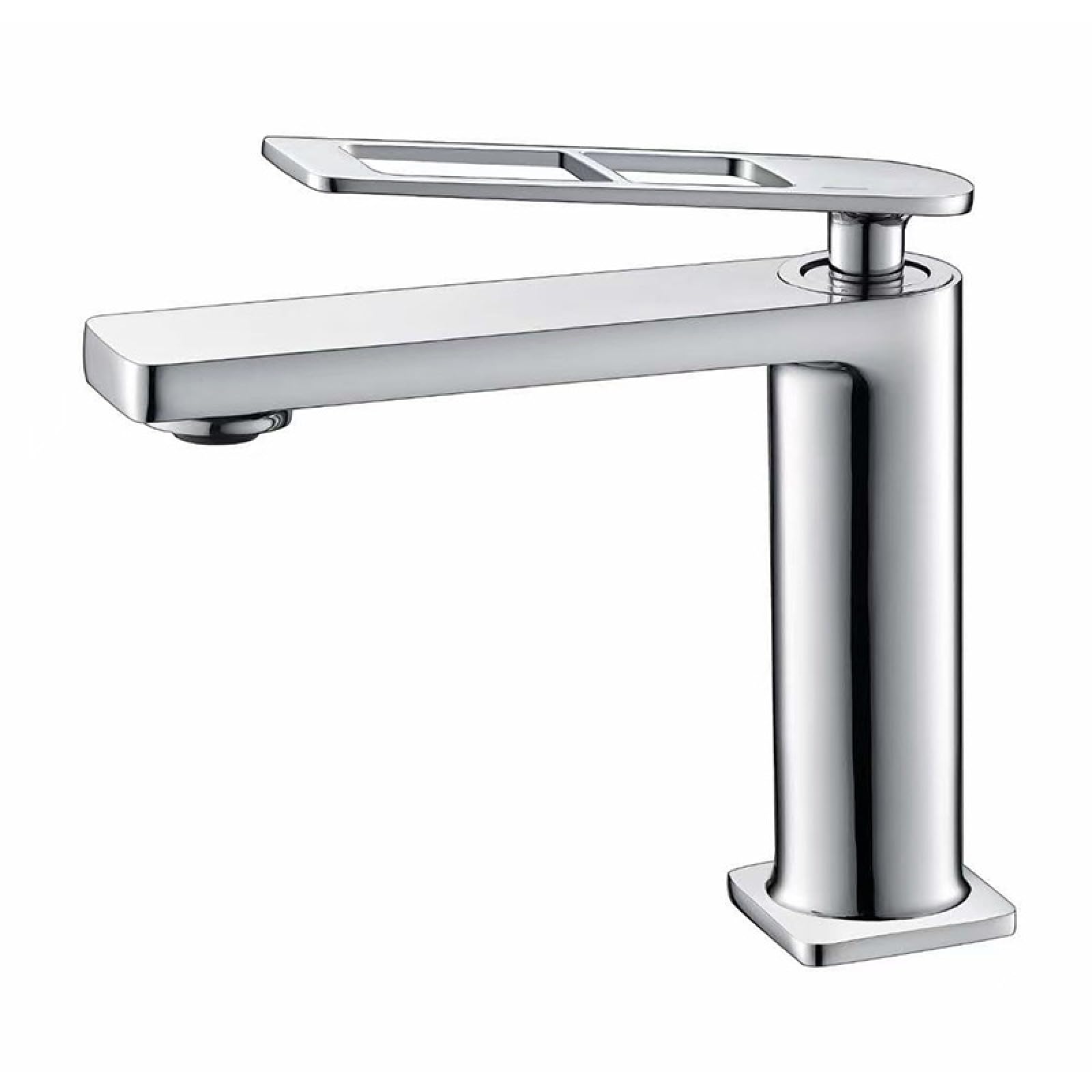 Robinet de lavabo à goutte d'eau gris cendre pour vasque sous plan