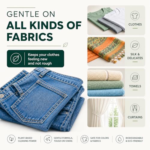 Image of 3-in-1 Eco Laundry Detergent Sheets | Detergent + Fabric Softener + Water Softener | Dissolves Completely | 30 Sheets | Top Load Front Load Hand Wash