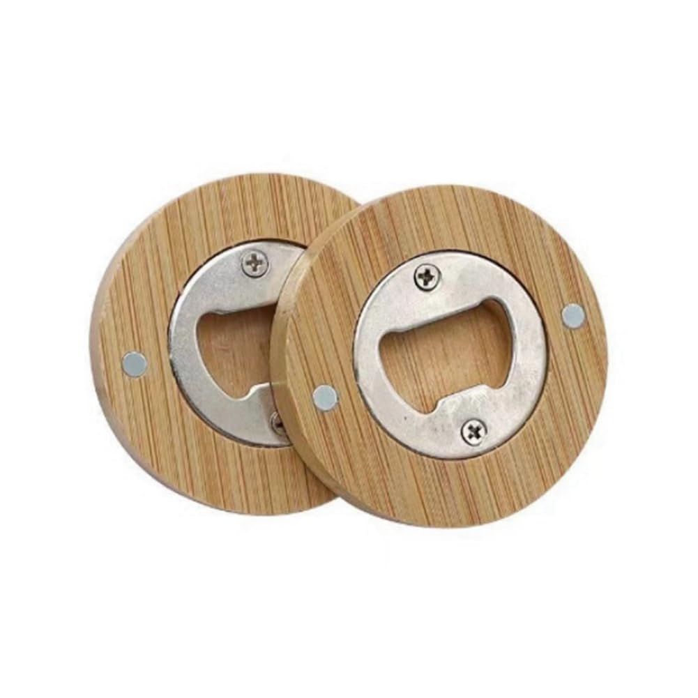 CTRLZS Bottle Opener Round Shape Coaster Fridge Magnet Decor Beer Opener Decoration Beer Bottle Opener Crafts