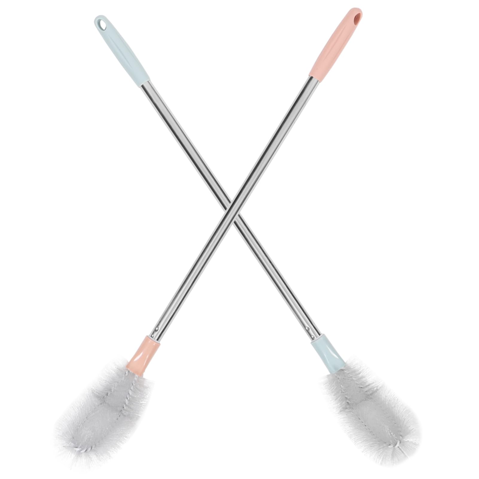 Unomor Long Handle Bucket Brush 360° Cleaning Brush for Mineral Water Bucket Easy to Reach Areas Sturdy Material Portable Design Random Color