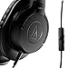 Audio-Technica ATH-AX1ISBK SonicFuel Over-Ear Headphones for Smartphones, Black