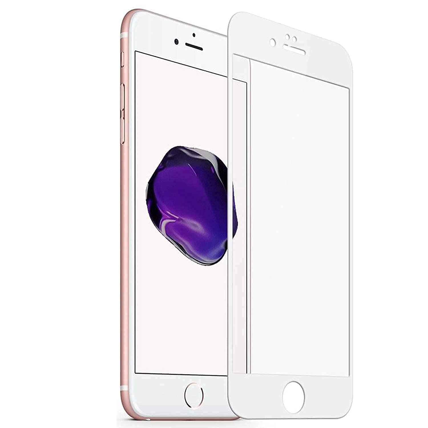Tempered Glass Anti-Scratch Screen Protector Compatible for iPhone 6/6s (White) with 9h hardness Edge to Edge Coverage and Easy Installation Kit-picture-23
