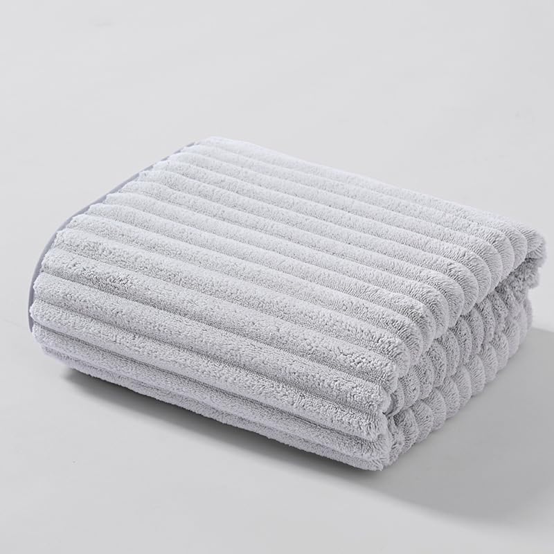 28X56 Inches Premium Bath Towel Durable Microfiber Coral Velvet Highly Absorbent Towels - Multipurpose Use as Bath Fitness