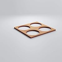 Vista 48 de 23 3/8"W X 23 3/8"H Large Wembley Decorativos Paneles De Pared De Madera De Calado, Aliso