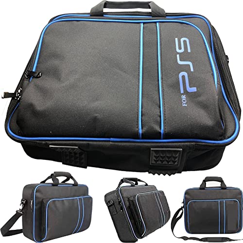 Estuche de transporte Lelukee PS5, estuche de viaje protector a prueba de golpes con sistema de juegos para consola Playstation 5 y accesorios