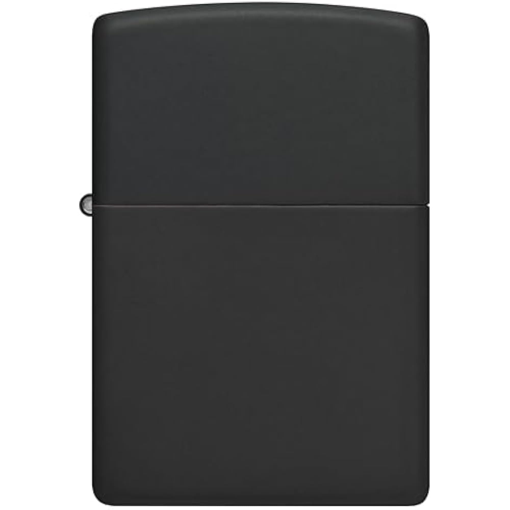 Zippo Sturmfeuerzeug - Black Matte mit seitlicher Flammengravur - Nachfüllbar - Wiederverwendbar - Windfestes Design - Geschenkbox - Made in USA - Amazon Exclusive – Bild 9