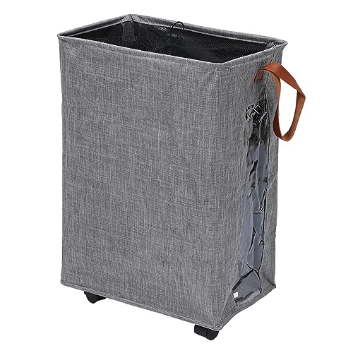 BUGUUYO Cesto Portabiancheria Con Ruote e Maniglie Sacco Pieghevole Per Biancheria Sporca Tessuto Di Adatto Per Lavanderia Camera Da Letto Cucina e Altri Ambienti
