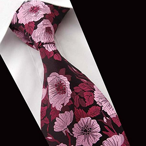Cravate large en soie rouge 145cm pour homme d'affaires et cérémonies