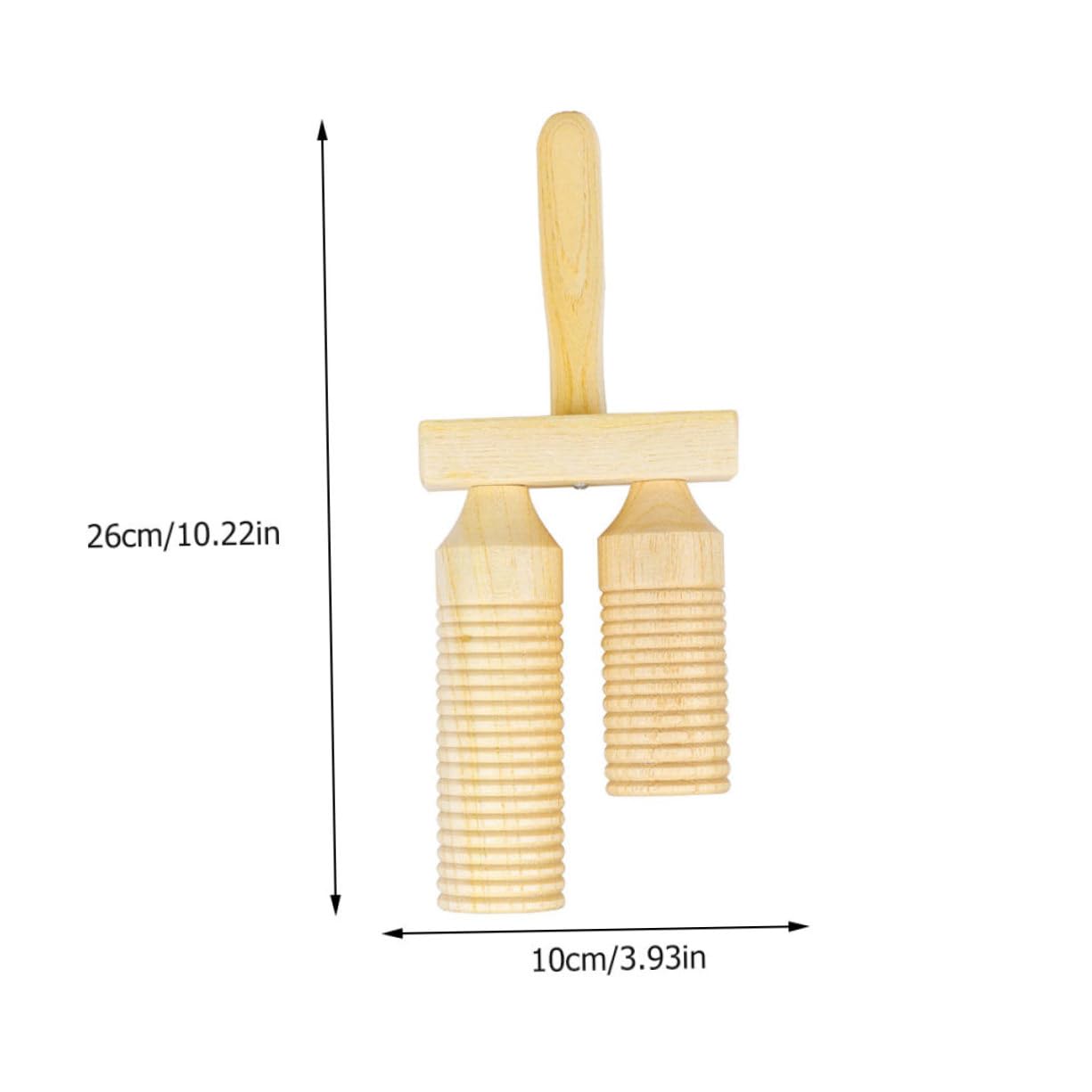 BESPORTBLE 1 Set Percussion Instruments for Dual Sound Music Teaching Tools Rhythm Plaything for Early Education Natural Wood Design