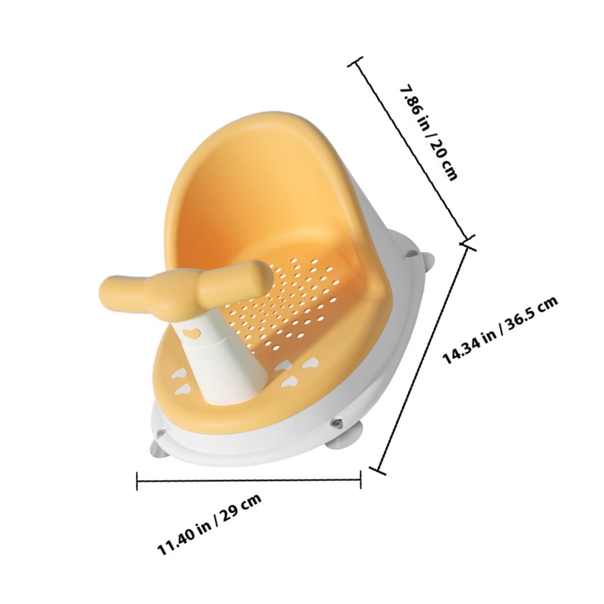 Asiento de Baño para Bebés de 6 a 12 y Resistente al Desgaste Material Pp y Tpe Adecuado para Jugar Alimentación