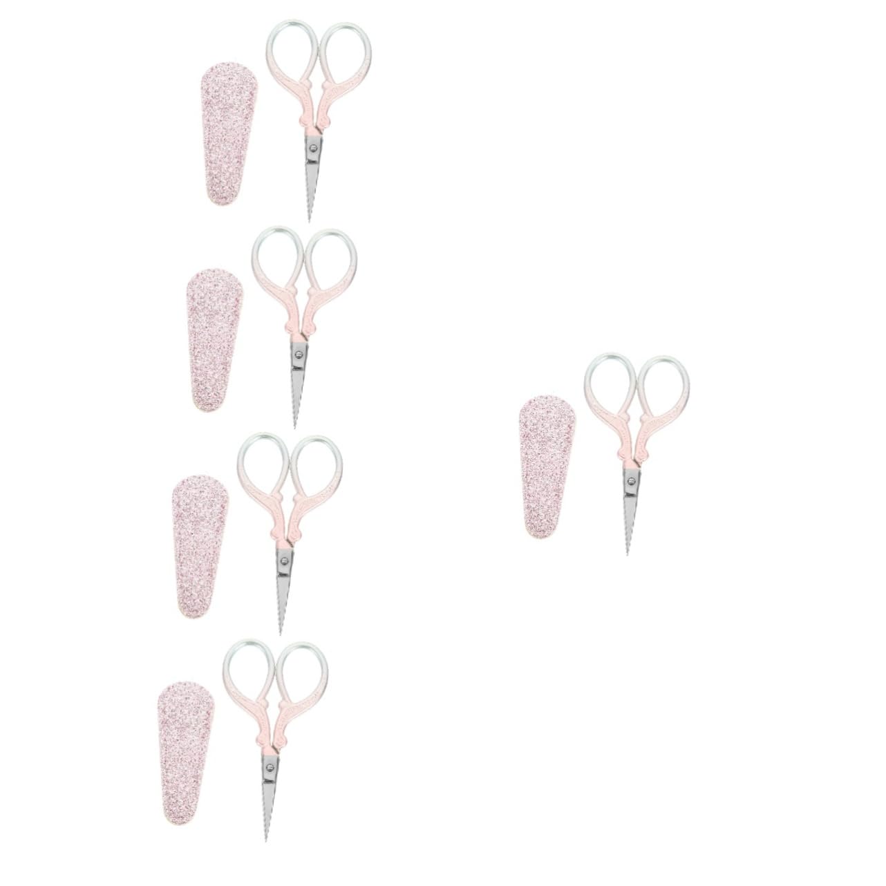 STOBOK 5pezzi Forbice Inossidabile Con Design e Strumento Per e Confezione Sfumato Con Copertura Protettiva