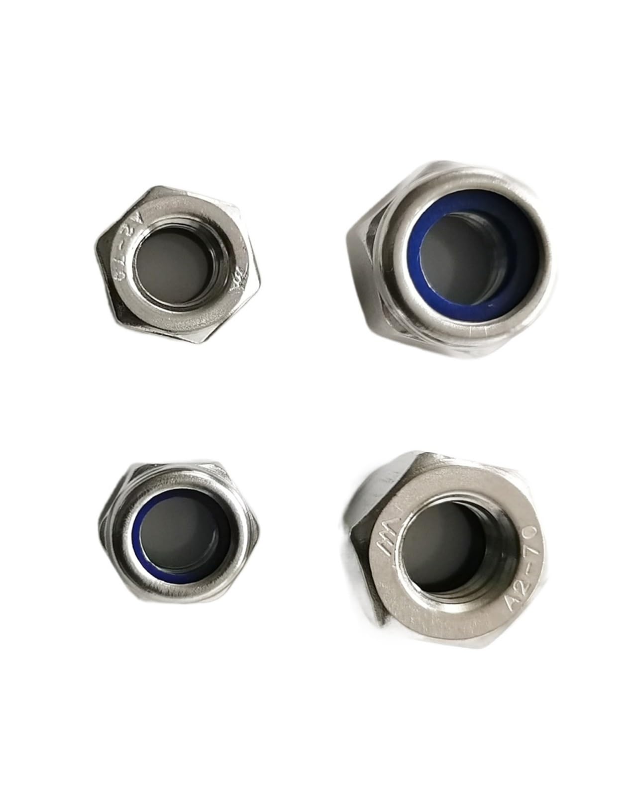 M10 M12 M14 M16 M18 M20 M24 M27 M30 Acero inoxidable 304 Tuerca de bloqueo de inserción de nylon hexagonal Tuerca de bloqueo hexagonal autoblocante (Color : M30-5 pcs)
