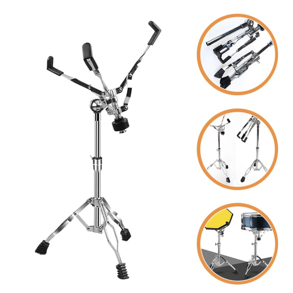 Gatuida Snare Drum Ständer Höhenverstellbarer aus Aluminium für Schlagzeug