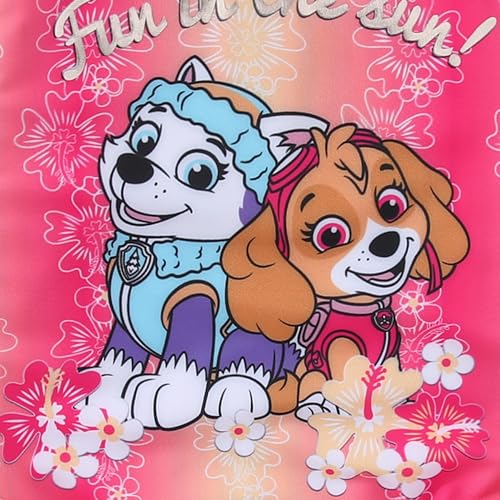 Paw Patrol Nickelodeon Girls UPF 50+ One Piece Long Sleeve Rash Guard Bathing Suit for Toddler and Big Kids3
