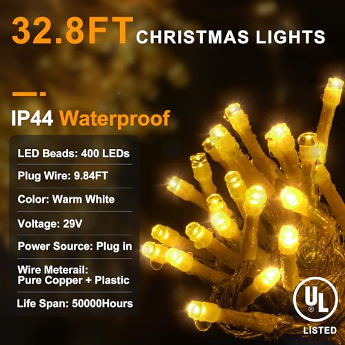 400 LED 33ft Christmas Icicle Lights DROPS TO (MORE OPTIONS AVAILABLE) - image 6