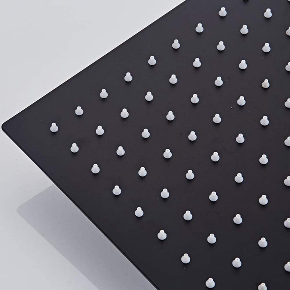 SXHRR Alcachofa de la Ducha Cabezal de Ducha de Lluvia de 10 Pulgadas, Cabezal de Ducha de Lluvia de baño montado en la Pared con rociador Superior de Alta presión de Acero Inoxidable 304