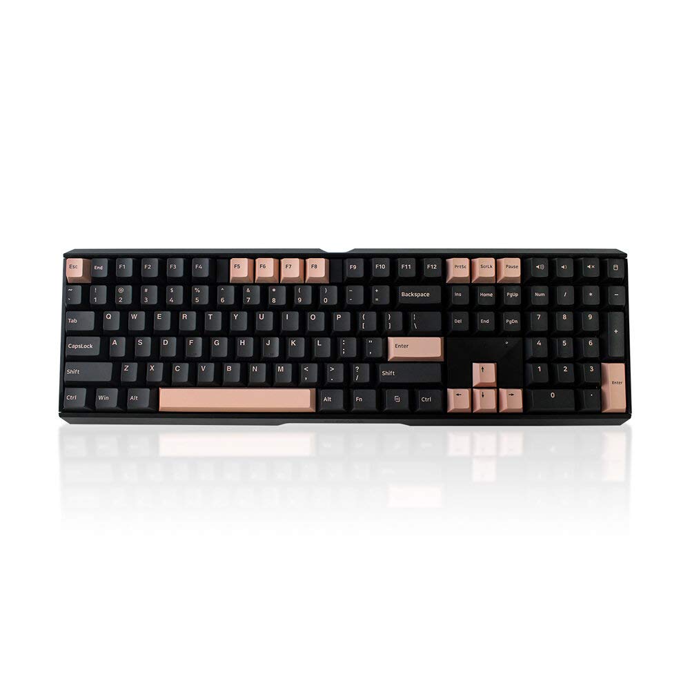 HONANA 160 Keys Olivia Dark Keycap Set Cherry Profile PBT Two-Color Molding Keycaps for Mechanical K