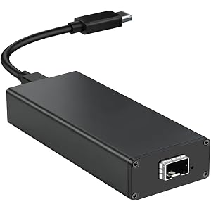 USB4 Type C to SFP+ 10G Network Card with Intel JHL7440 Chip & 82599EN 10G Optical Port,Compatible with Thunderbolt 3/4,Plug & Play 10Gb SFP+ Ethernet Adapter Support Win10/11/MacOS/Linux