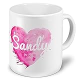 XXL Riesen-Tasse mit Namen Sandy - Motiv Colorpaint - Namenstasse, Kaffeebecher, Becher, Mug