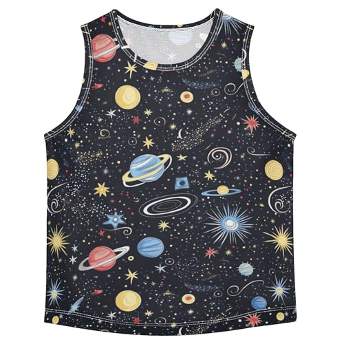 JUNZAN Palm Leaf Green Boys Athletic Tank Top Sleeveless Casual Vest Tees Toddler Soft Dance Undershirts for Gym Beach 3T