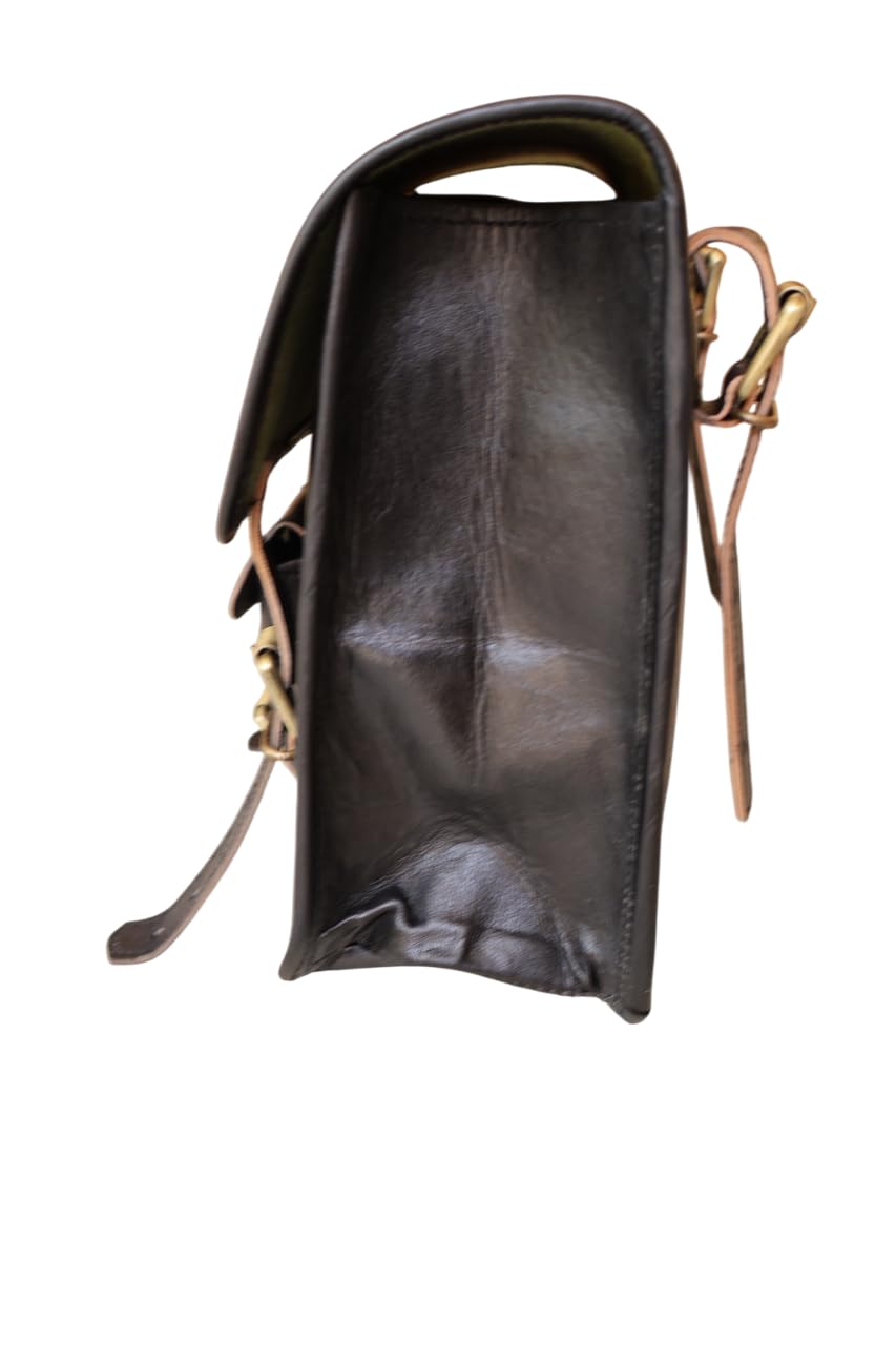american blue Sac à outils de moto en cuir véritable marron guidon Sissy Bar Sac de voyage Vélo Sacoche de selle Pannier, style roulant Selle noire