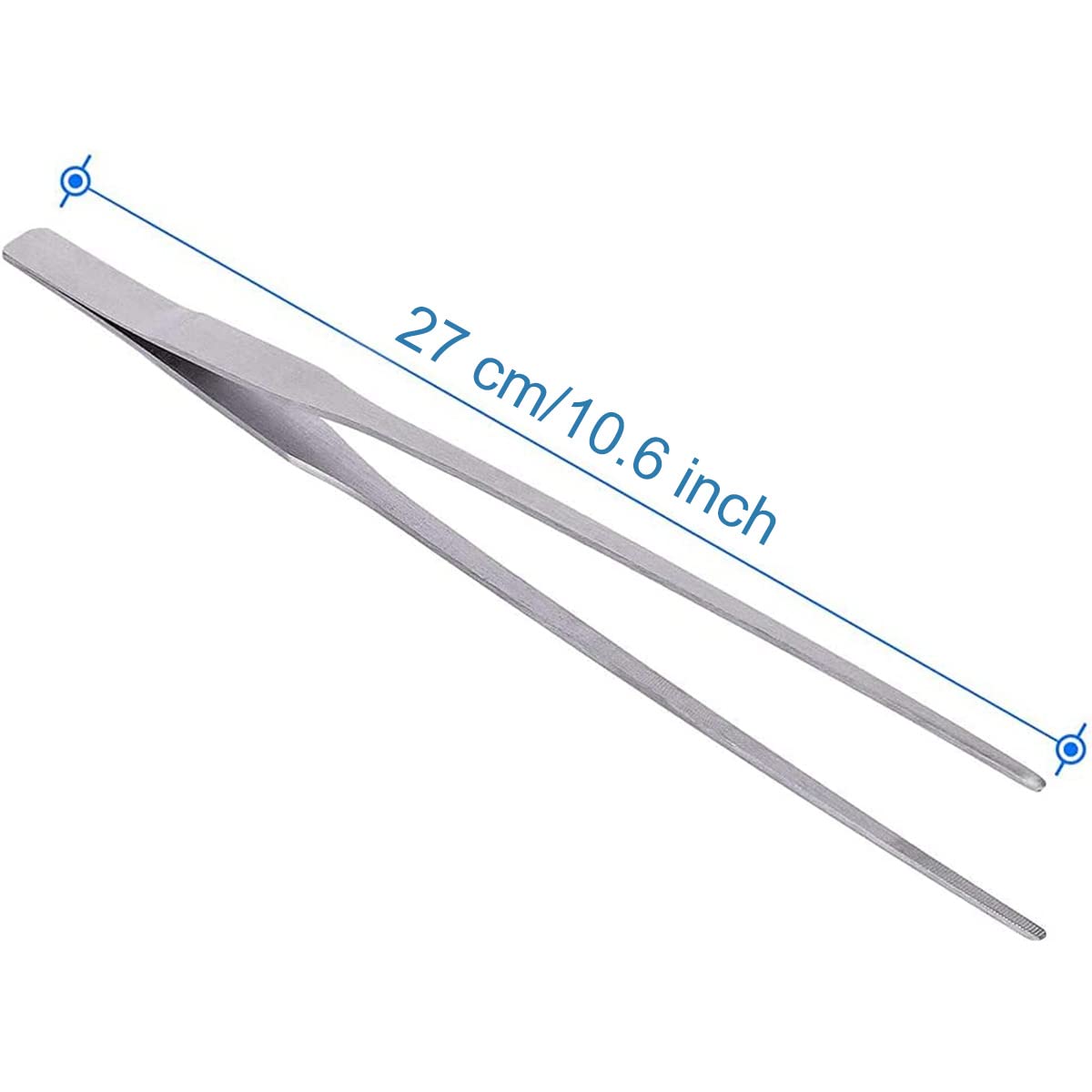 MMOBIEL 2 Pinzette in acciaio inossidabile 27 cm dritte/curve per aquascaping e giardinaggio