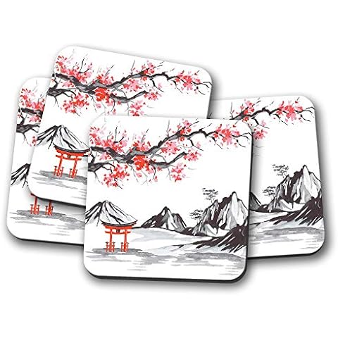 Cherry Blossom Coaster Set of 4 Cover