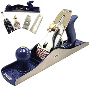 Homdum Iron steel jack plane | everon premium heavy duty carpenter wood tool with sharp planer blade attachment (14 inch)