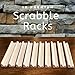 Pure Ponta Scrabble Letter Holder Tray | 10 Pk Wooden Scrabble Tile Racks w/ Canvas Bag - Game Pieces Stand & Trays for Crafts | 10 Light Maple Wood Scrabble Holders Rack