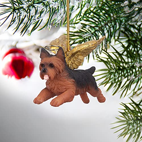 Design Toscano Honor The Pooch: Yorkie Holiday Dog Angel Ornament #TOP5