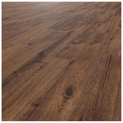 HORI Klick Hartvinylboden Rigid SPC Landhausdiele XL Holzoptik - Klick-Vinyl mit Trittschalldämmung - schwimmende Verlegung - - 150 x 22,8 x 0,52 cm - 2,052 m² - 6 Dielen