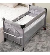 Bennbari 折りたたみ式ベビーベッド グレー Amazon.co.jp: Bennbari ベビーベッド 添い寝ベッド 折りたたみ お昼寝
