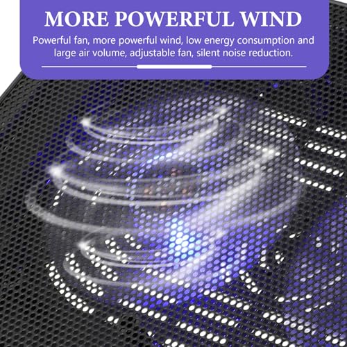 Base silenciosa Kisangel para laptop con ventilador y soporte plegable miniatura 6