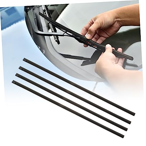 Milisten 4 Peças De Lâminas De Limpador De Carro Recarregáveis ​​Tiras De Borracha Visibilidade De E