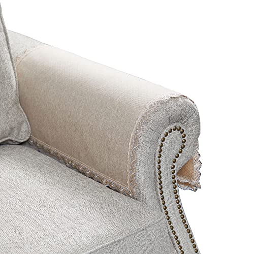 MINJIATEX Couch arm Covers,Non-Slip lace Sofa arm Covers Set of
