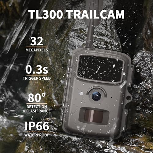 BUCKSNAP Parallens 4G Cellular Trail Cameras - 2.3K Video 0.3 Trigger Speed, 32MP Photos AI Powered, Night Vision, IP65 Water-Resistant Game Camera — view 4