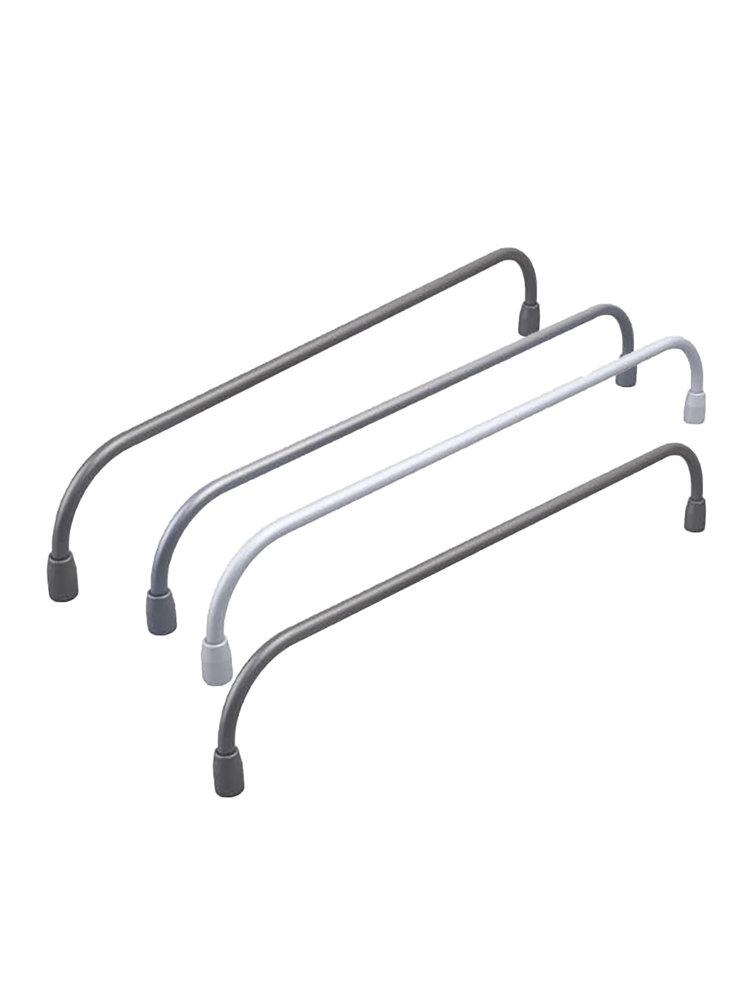 Drążek ze stopu aluminium, 8 mm, okrągła metalowa rurka do balustrady szafki, półki, podłokietnika, słupka, drewnianego wykończenia, do futra, czarno-szara, 1.3ft / 40 cm