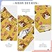 Yuiboo Elastic Clothes Cat Heart Yellow Outfits Lounge Pajama Pants Indoor with Pockets 9-10Y