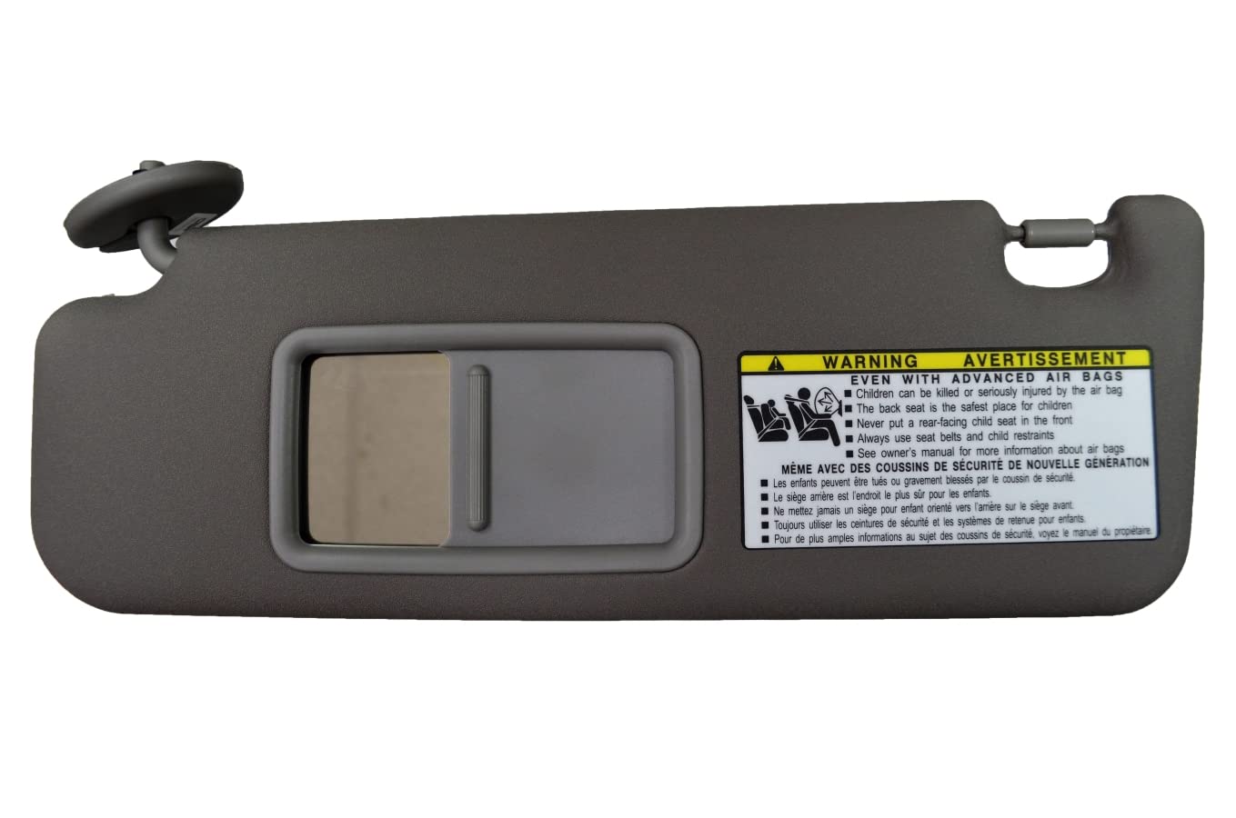 PT Auto Warehouse SNV-TO9184G-LH - Parasole, senza tenda scorrevole, grigio (pietra), lato conducente, sostituisce # ‎‎74320-3D050-B0, 743203D050B0