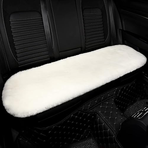 Miniatura 11 de Almohadilla de asiento de piel de oveja auténtica, funda de asiento de lana suave australiana, transpirable y absorbe el sudor, cómoda, cálida