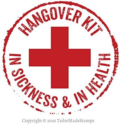 Hangover Kit Rubber Stamp